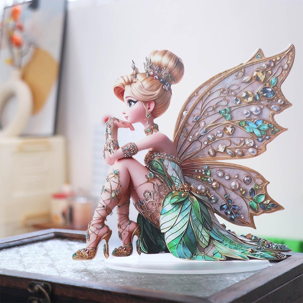 Se základní akrylovou sochou víla Ornament Vodotěsný Stolní Ornament Stolní dekorace