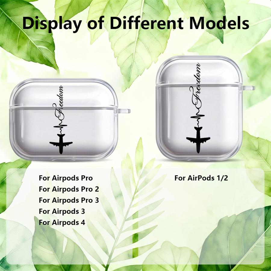 World Travel Routes Clear Earphone Cases Cover Case For Airpods 4 Pro2 2 3 1 Pro Pro3