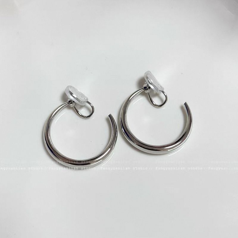 Square and round Face Tiancai ~ European and American Big Circle Earrings Women 2025 New Popular High-Grade Ear Ring Cold Style Earrings