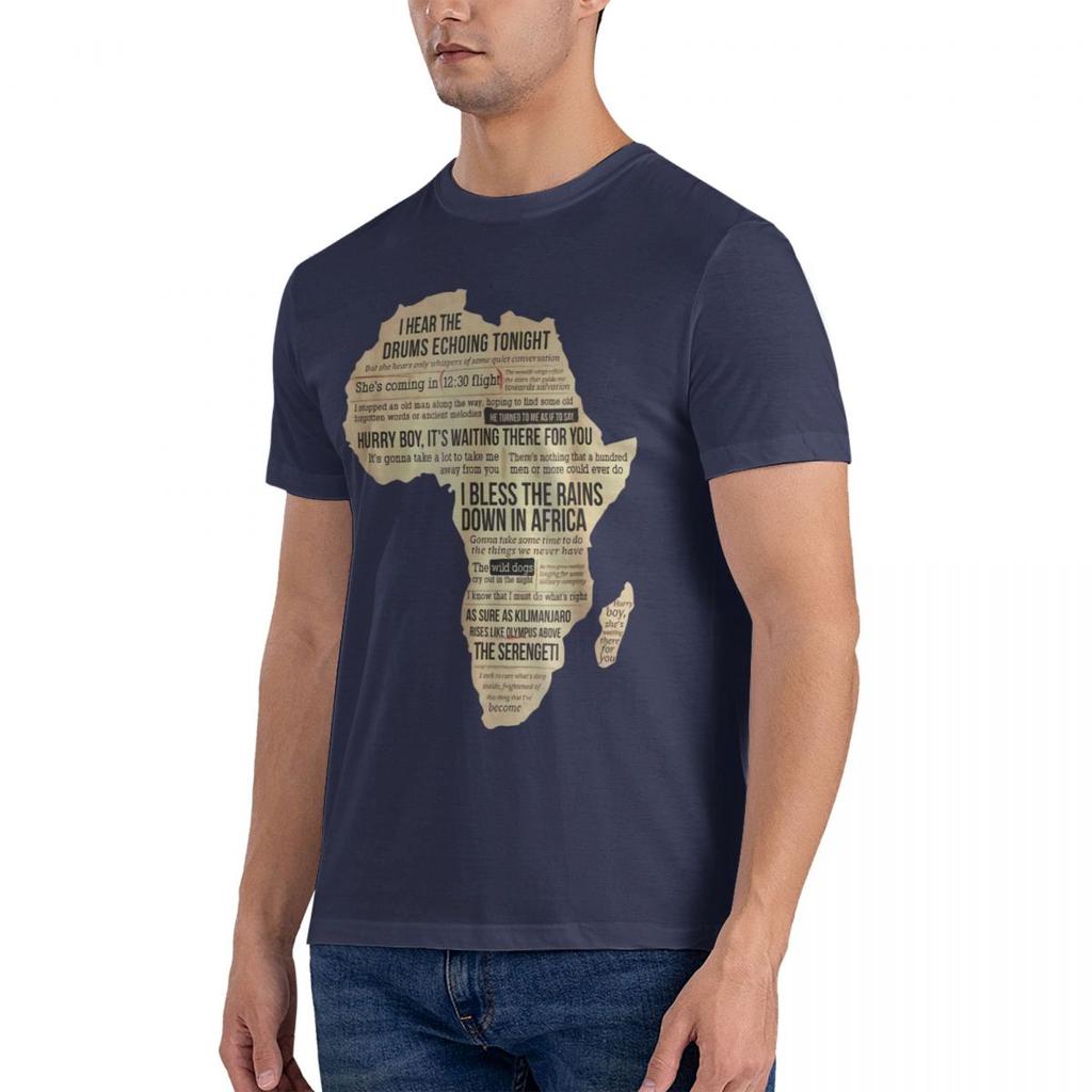 Cotton Fashion 2024 T-shirt Africa T Shirt Bless Africa Rains On Toto High Quality Men Tee Tops Fashion Summer Harajuku T-shirts