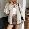 Casual Solid Color Long-sleeved Vest Jacket for Women 2025 Autumn and Winter