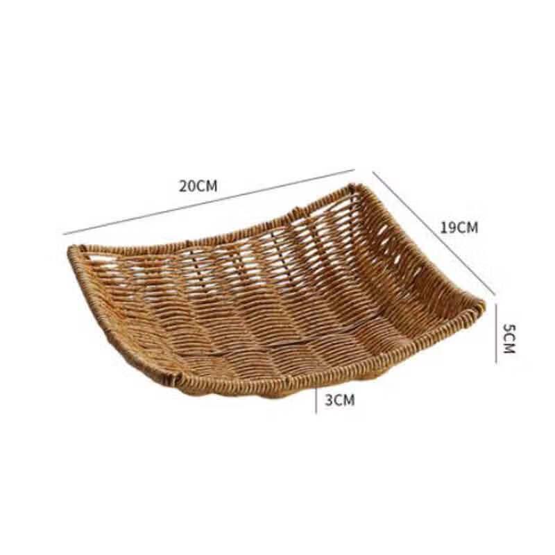 Homeglen Snackkorb im japanischen Stil aus Kunstrattan