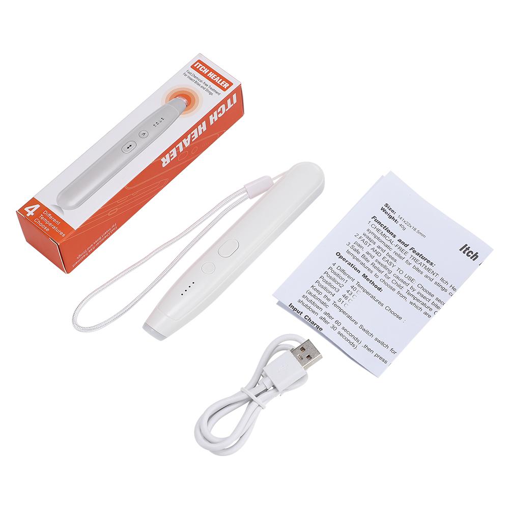 Natural Portable Mosquito & Insect Bite Relief Itching Pen Rechargeable Anti-Itch Solution for Bug Bites Suitable for Adults