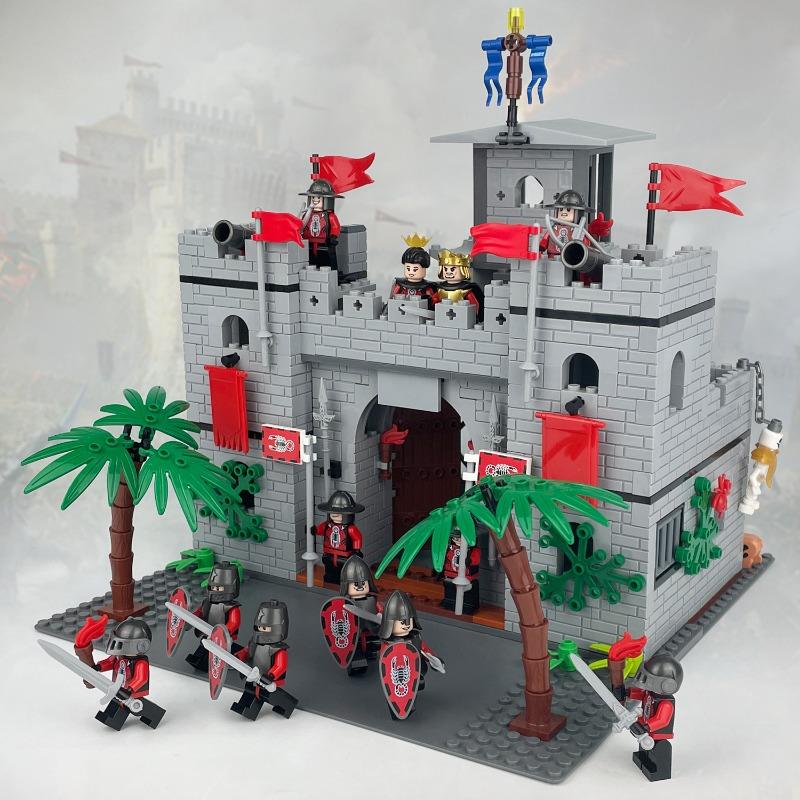 Griffin legion medieval soldier doll M8226 children assembled small educational toy horses.