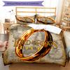 3pcs Custom Name The Fellowship of the Ring Bedding Set Duvet Cover Closure Includes 1 Duvet Cover & 2 Pillowcases for All Seasons Bedroom Decor