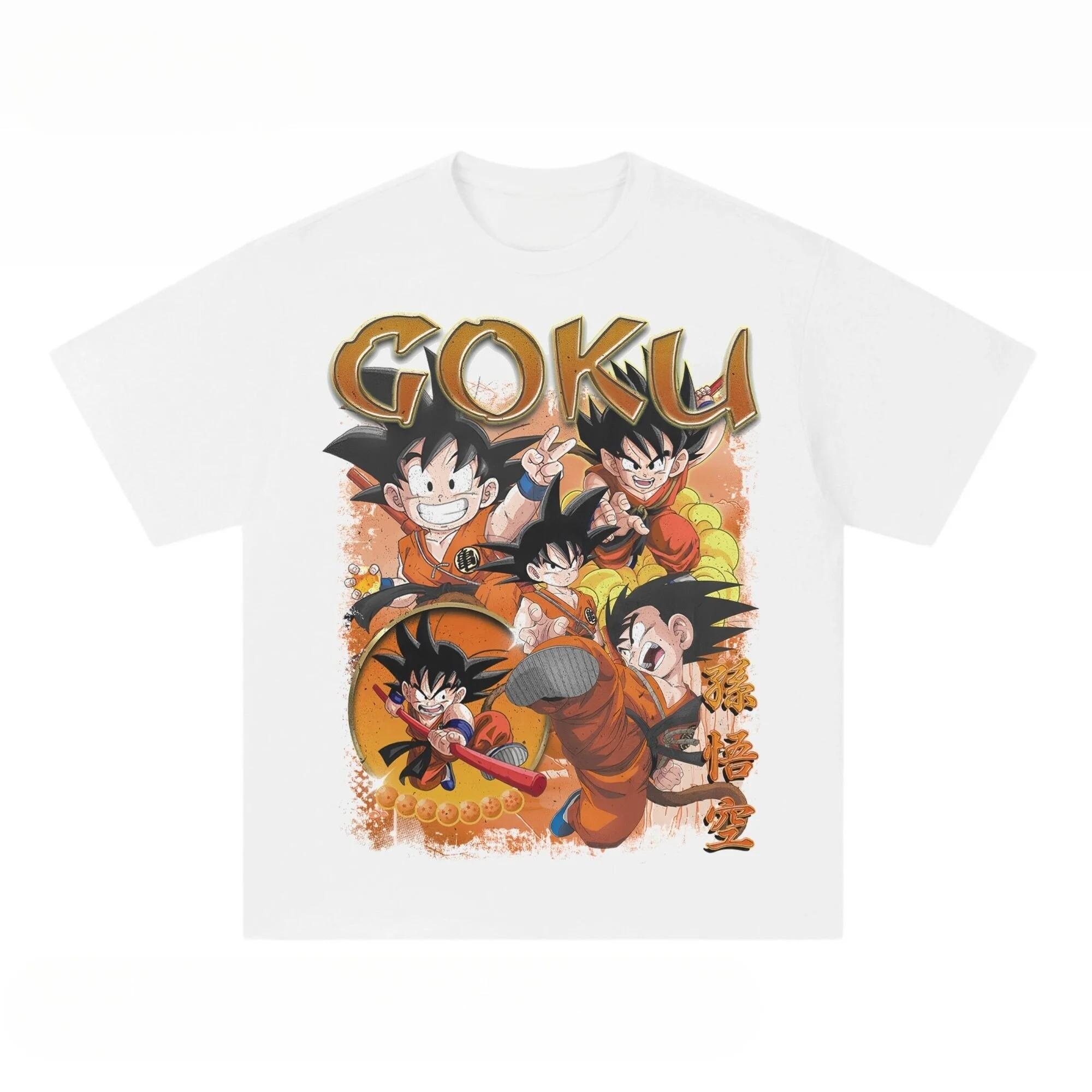 

Hot Sale Hot-blooded Anime Dragon Ball Son Goku Manga Graphic Print T-shirt Men Women Streetwear Harajuku Fashion Casual Oversized Top Summer New Tee 4XL