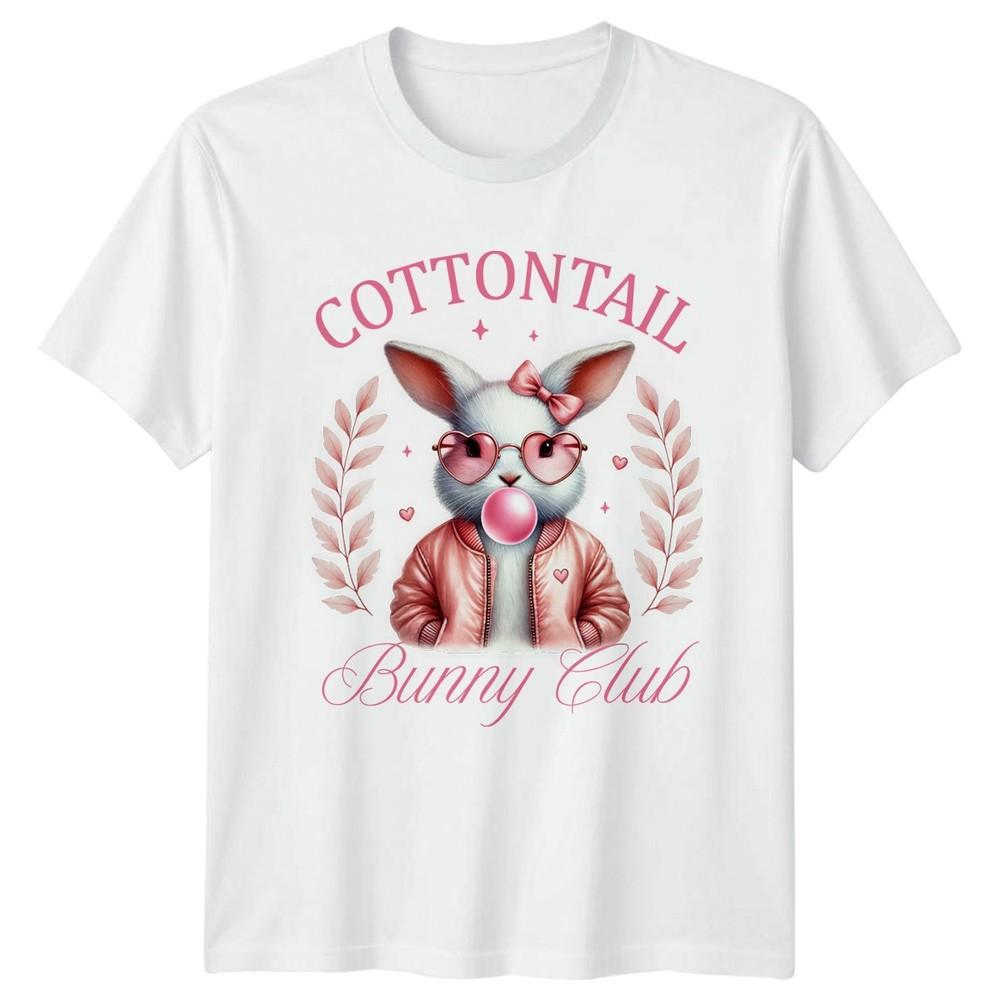 Cottontail Bunny Club Unisexs TShirt Rabbit Kawaii Birthday Gift For Her S