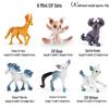 Children's Mini Simulation Pet Kitten Set: Yellow, Orange, and Tabby Cat Toy Ornaments