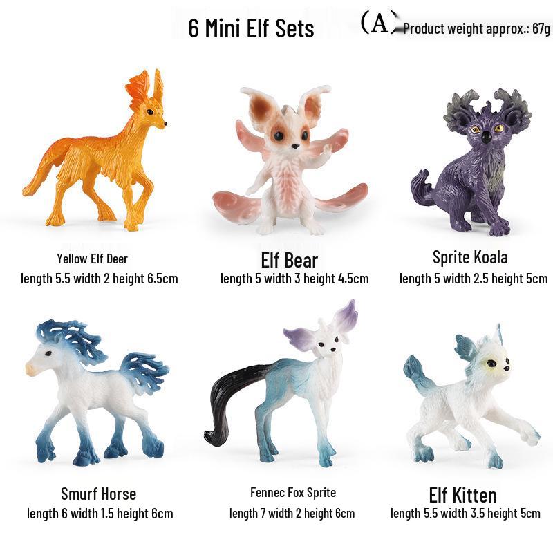 Children's Mini Simulation Pet Kitten Set: Yellow, Orange, and Tabby Cat Toy Ornaments