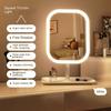 Modern LED Makeup Vanity Mirror with 3 Color Lights Touch Control USB Rechargeable Portable Dressing Mirror for Bedroom Travel