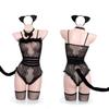 Hot Lingerie Bodysuits Cute Girl Bow Dress Women Cat Plaid Maid Lolita Unifroms Outfits Costumes Cosplay