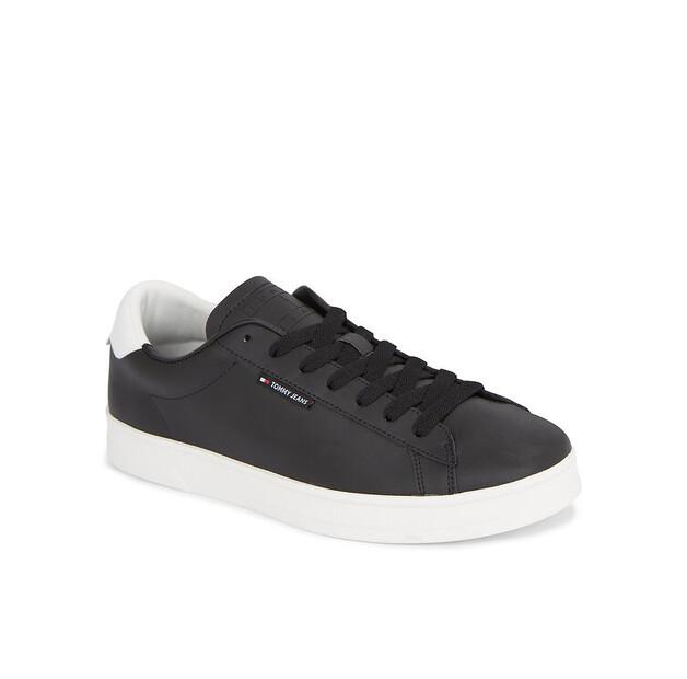 Men's Sneakers Tommy Jeans Tjm Leather Low Cupsole Em0em01374 Black