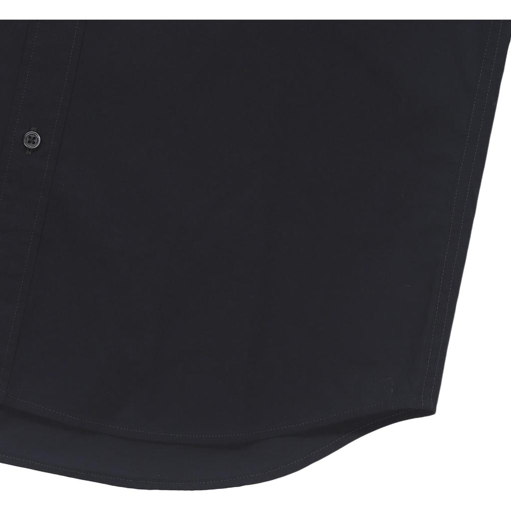 Uniqlo Solid Color Point Collar Premium Long Sleeve Shirt Unisex Shirts Navy UQ464930000-69