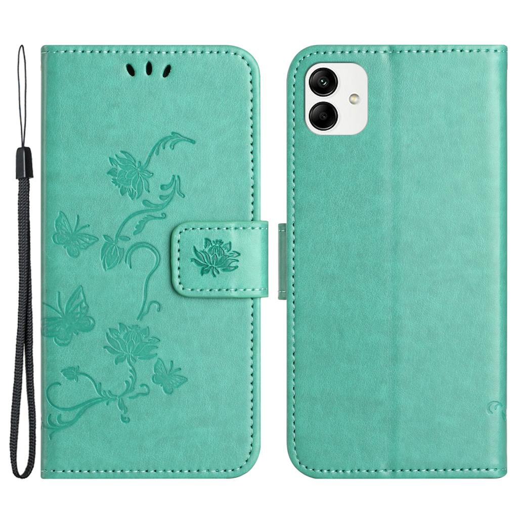 For Samsung Galaxy A05 4G Case Imprinted PU Leather Wallet Folding Stand Phone Cover