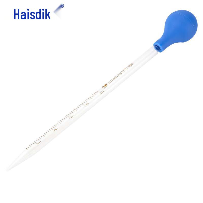 HAISIDK Glass Graduated Dropper with Rubber Bulb