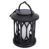 2 Pack Solar Hanging Lights, Outdoor Solar Lantern with Flickering Flame Effect, Monocrystalline Solar Panel, IP65