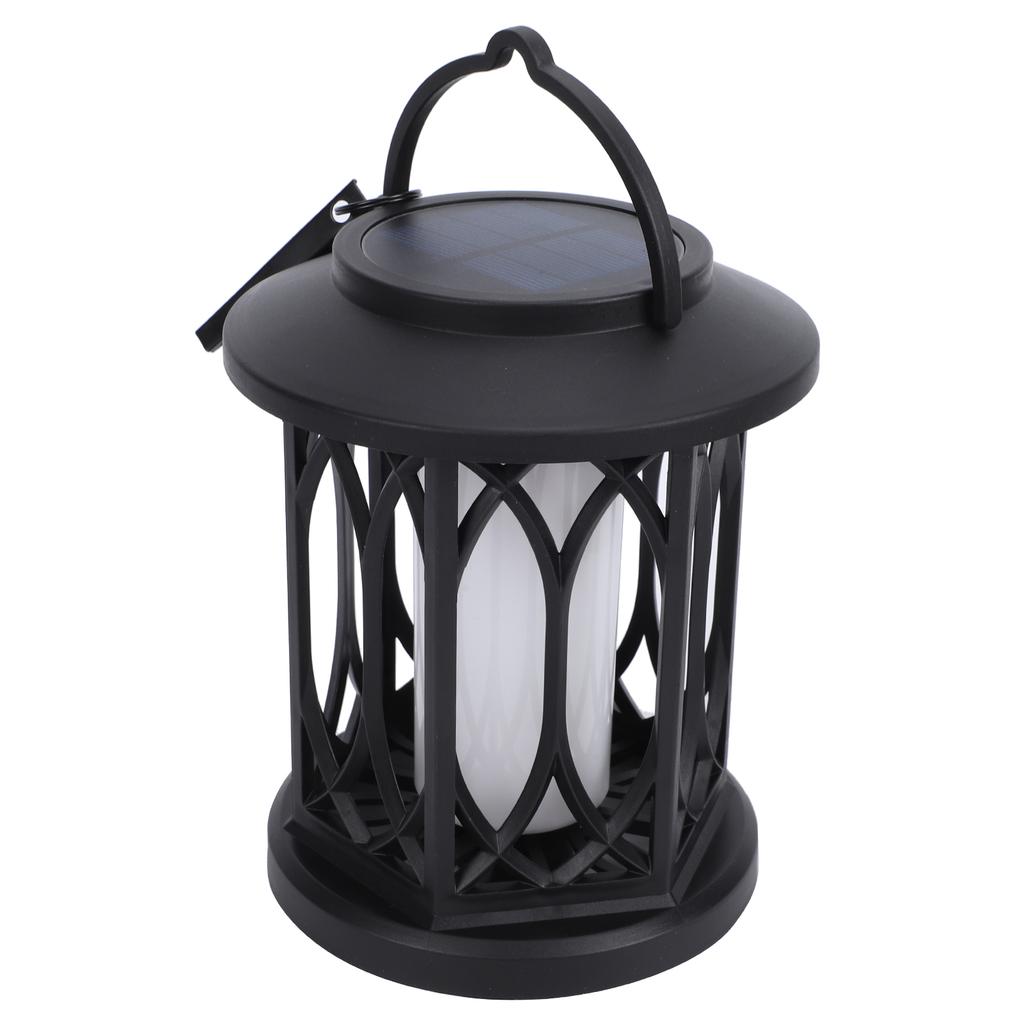 2 Pack Solar Hanging Lights, Outdoor Solar Lantern with Flickering Flame Effect, Monocrystalline Solar Panel, IP65