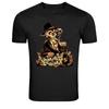 Smoking Skeleton Money Gangster Cartoon Graphic Tee