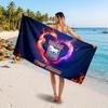 Ipswich Town Benutzerdefiniertes Strandtuch, Personalisierter Name Textdruck, Fußballlogo Weiches Schnelltrocknendes Handtuch Urlaubsgeschenk