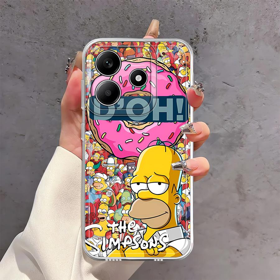 

Мягкий чехол-бампер S-simpsons для Xiaomi Redmi Note 14 Pro Plus 11 10S 12 14C 9 10 13C A4 Note 13 12S 11S Redmi 14C 4G