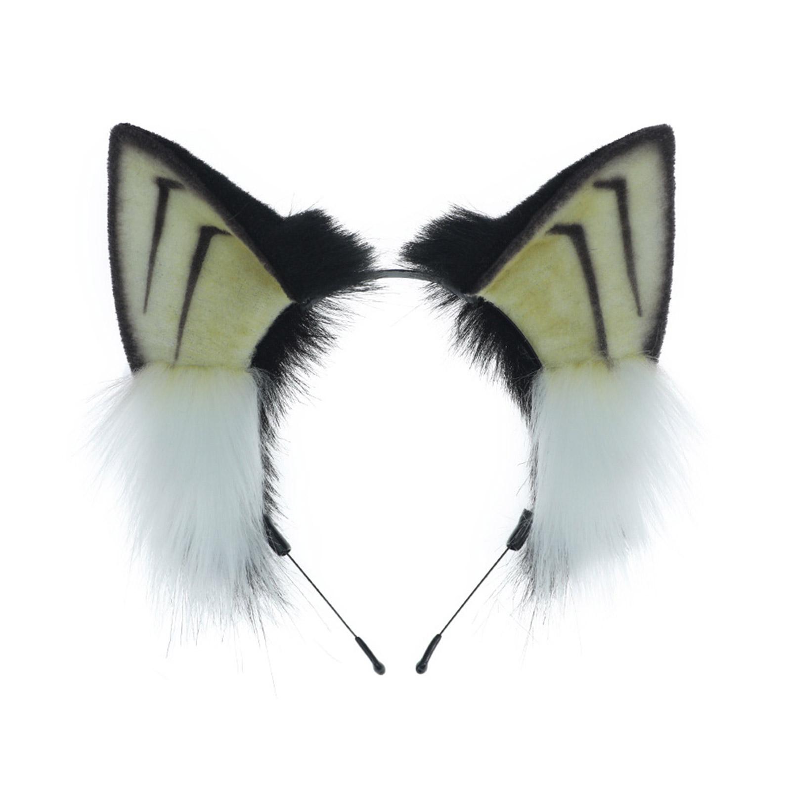 

Обруч для волос в виде кошачьего ушка в стиле Лолиты, ободок для волос с гибкими ушами, обруч для волос в стиле Готики, женский головной убор для вечеринки в стиле Субкультуры