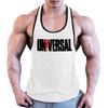O-Neck Sleeveless Men Vest Breathable Summer Letter Print Fitness Vest Top Sportwear