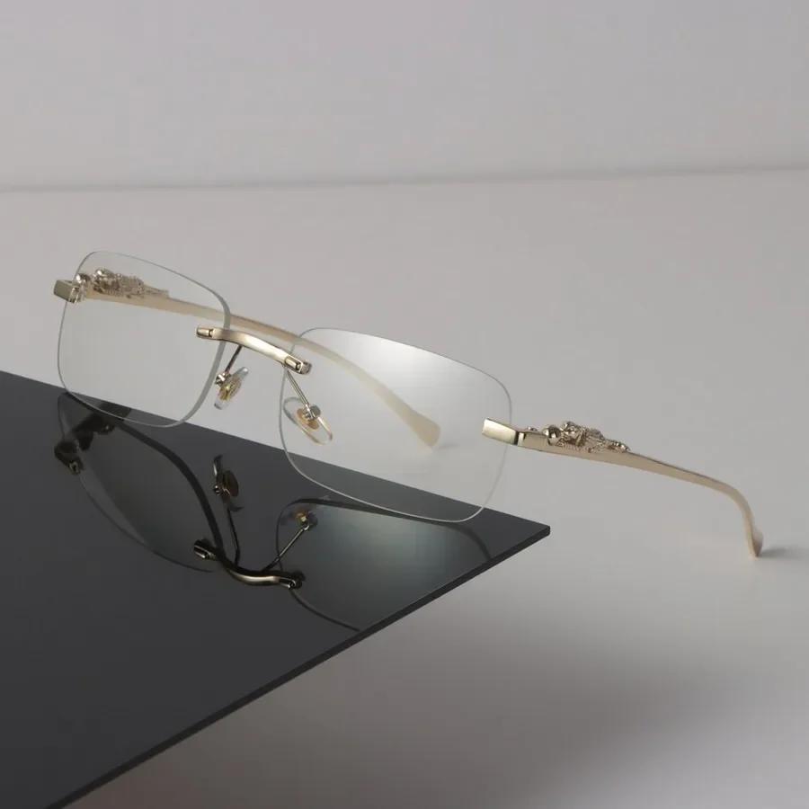 Luxury Square Frame Eyeglass Women Men Minimalist Transparent Glasses Cool Clear Lens Frame Glasses