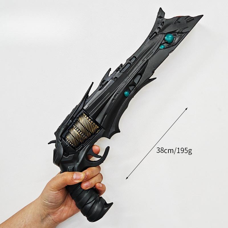 38cm/14.96in Cyberpunk Thorn Toy Guns Props Cosplay Party Supplies Game Peripherals Model Gift Collectible Display Sports Crafts