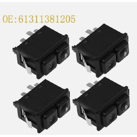 Set 4 pcs Illuminated Power Window Switch For BMW E23 E24 E28 E30 61311381205