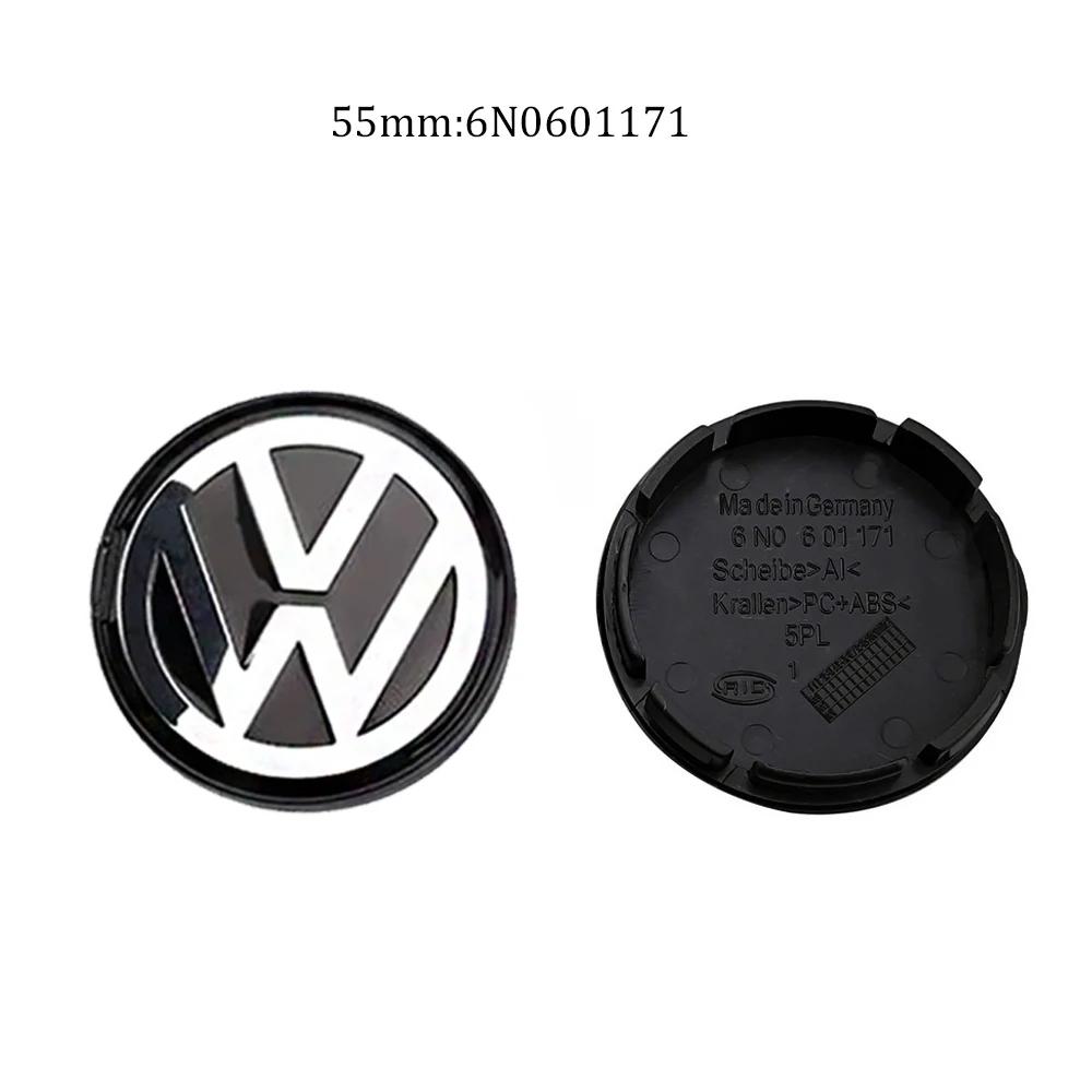 VOLKSWAGEN VW için 4 Adet Volkswagen Jant Orta Göbek Kapakları 56mm 65mm 70mm jant kapağı VW Golf 4 5 6 7 Polo Passat B5 B6 B7 Tour için