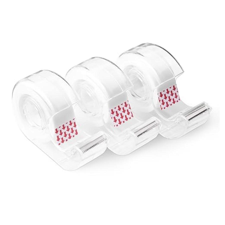 Portable Transparent Snail Cutter, Plastic Mini Iron Tooth Sealer, Stationery Tape Machine, Cutter, Tape Holder