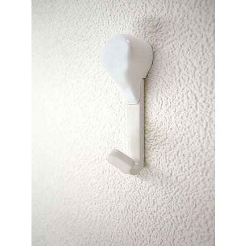 Nikkei Sangyo Clock Hook MT-50W, 1.3cm Deep x 3.4cm High x 0.8cm Wide, Includes 1 Cap, 1 Mounting Piece, and 3 Spare Nails, 0523-255