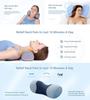 Cross-Border Memory Foam Cervical Pillow with Reverse Bow Stretching and Pure Cotton Cover - Portable Neck Support Pillow