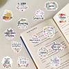 50PCS Spanish Motivational Text Stickers Motivational Waterproof Bicycle Stationary Scrapbooking Study Luggage Art Stickers