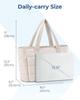 Large Quilted Cott Jacket Tote Bag, Lightweight, Spacious Handbag Shoulder Bags for Work, Travel & Yoga, Fitness, Daily Use