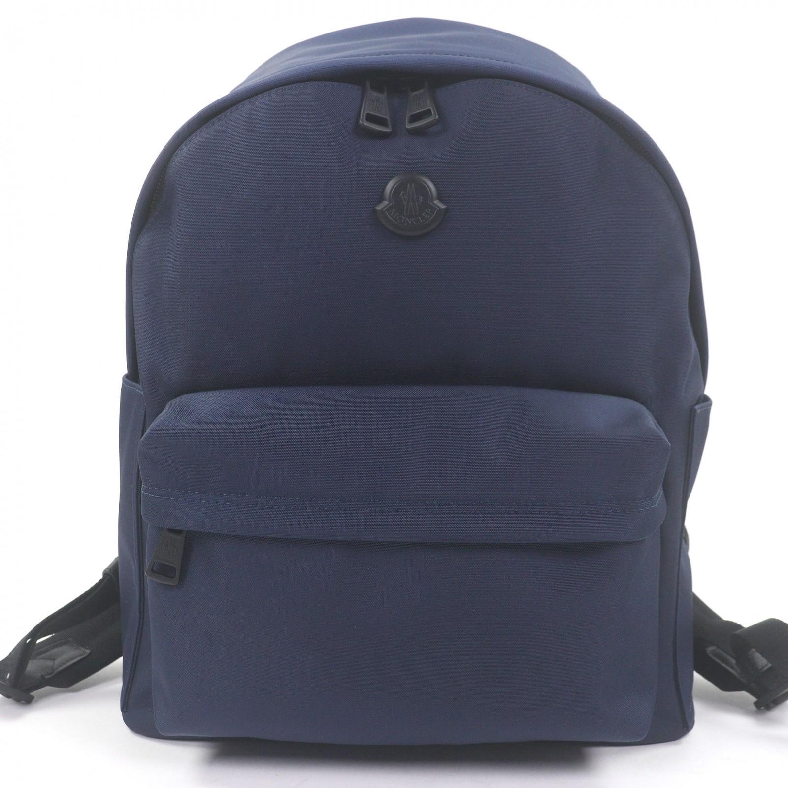 

Excellent MONCLER Backpack Â· Daypack New Pierrick Logo patch Navy Nylon mens Used