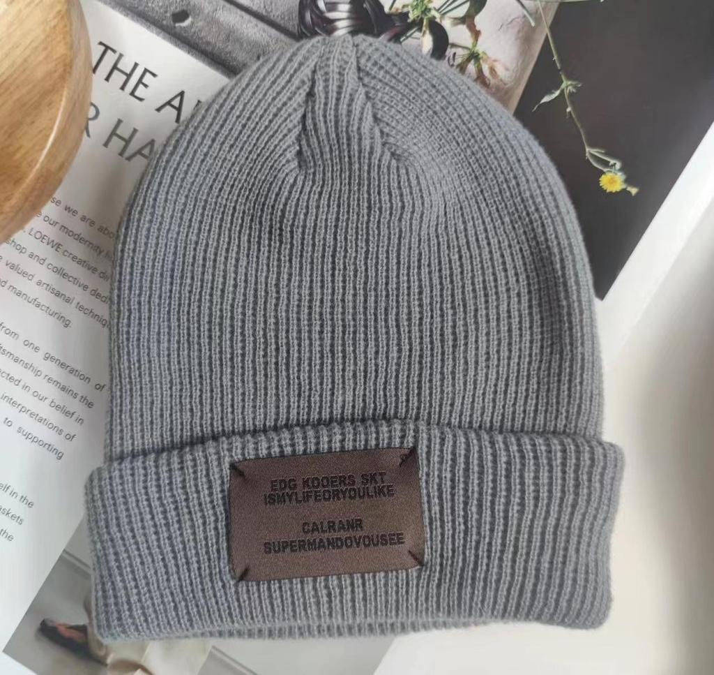 Wool Hat Women's Winter Korean Version of Versatile Face Small Landlord Hat Trendy Handsome Ins Cold-proof Knitted Hat Men