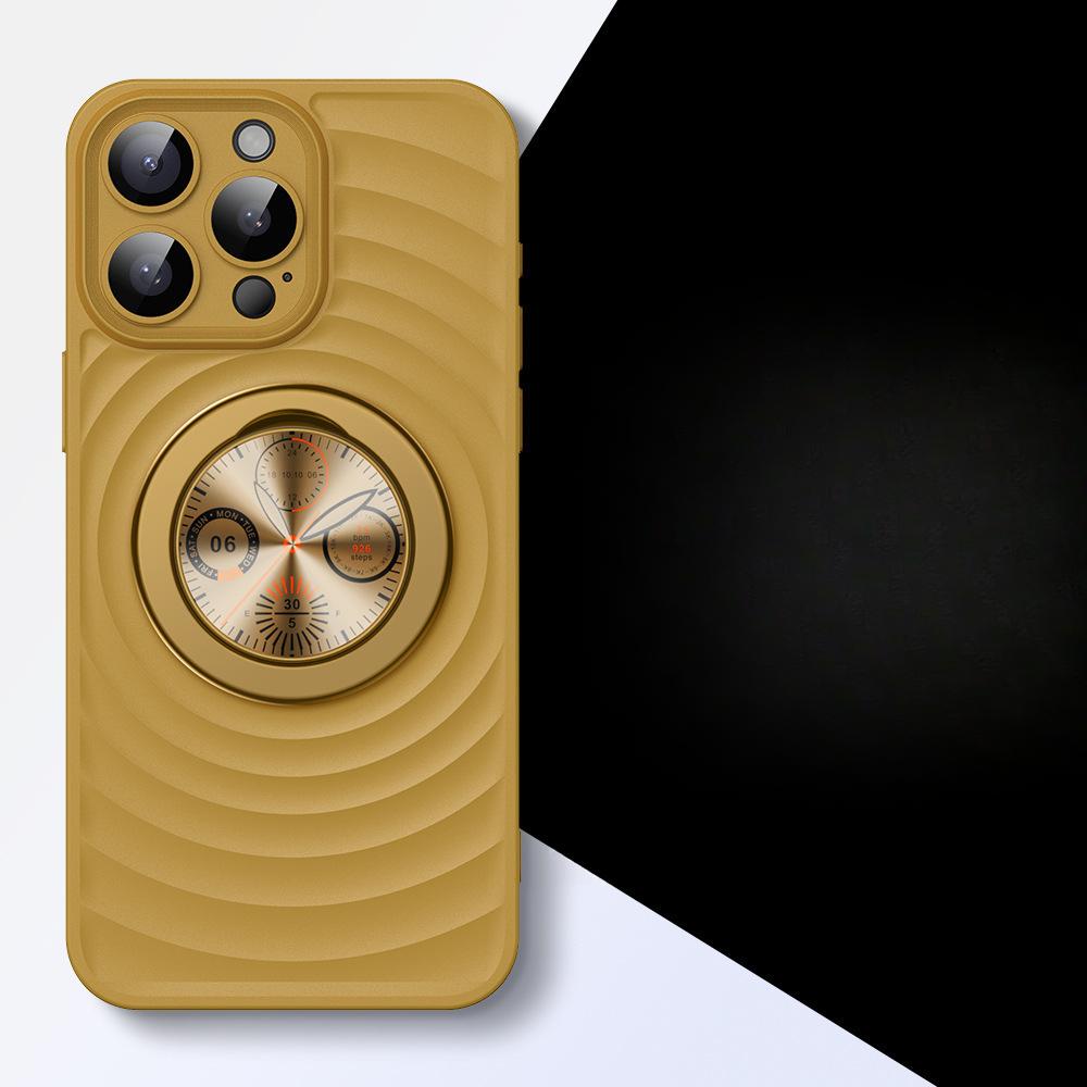 

Подходит для iPhone 16 Волновой магнитный чехол для телефона Apple 15 Креативная подставка для часов 14 Матовый противоударный защитный чехол iPhone16plus