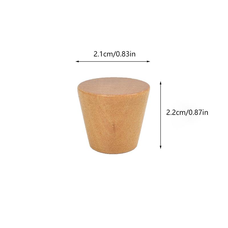 1PC Rukojeť skříňky Hardware Buk Přírodní Knoflíky zásuvek Skříňka tahače Dvířka Kliky kuchyňských zásuvek Knoflíky masivní dřevo