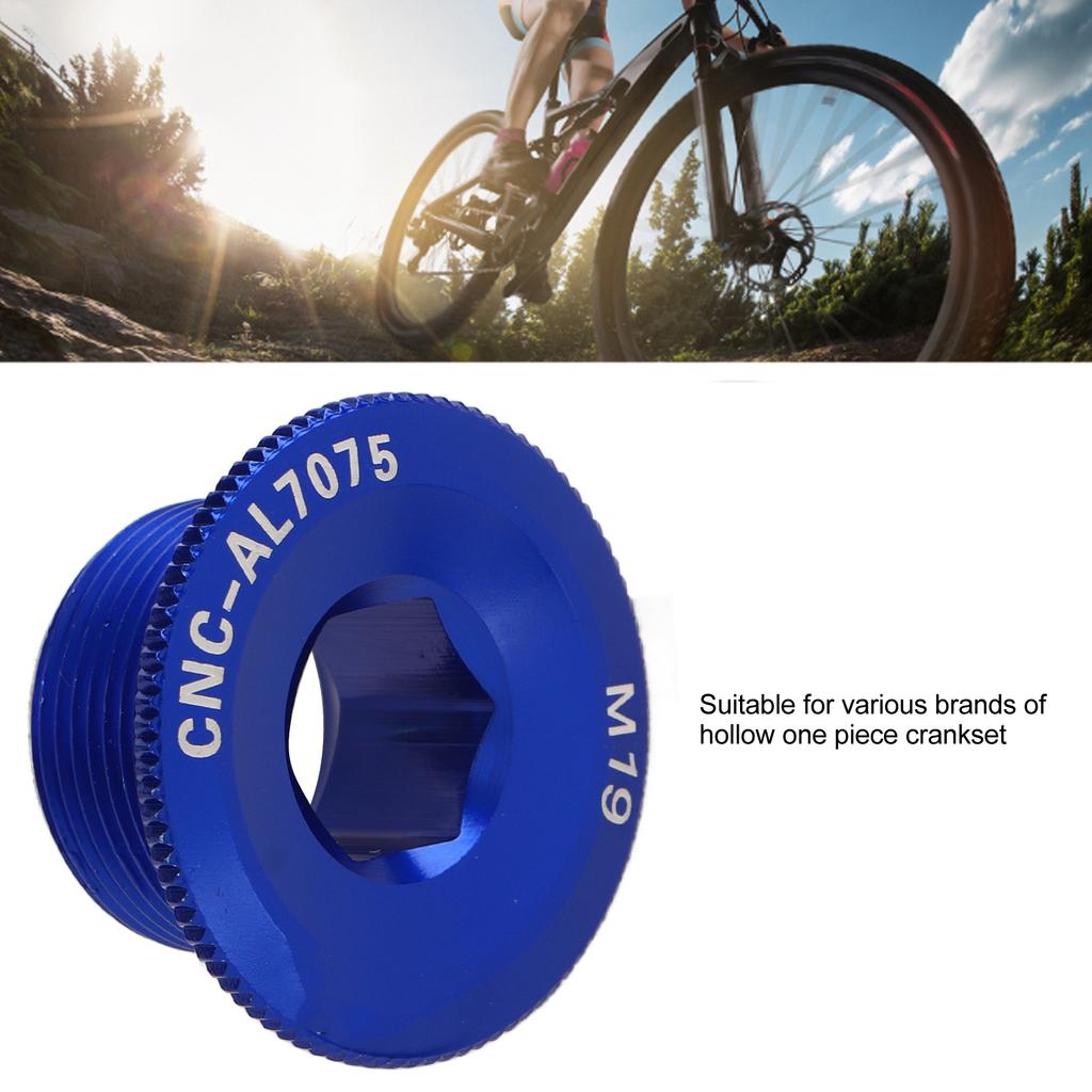 3pcs M19 Crank Cover Screws Rustproof High Accuracy Aluminum Alloy Bike Crank Cover Screws for Mountain Bike