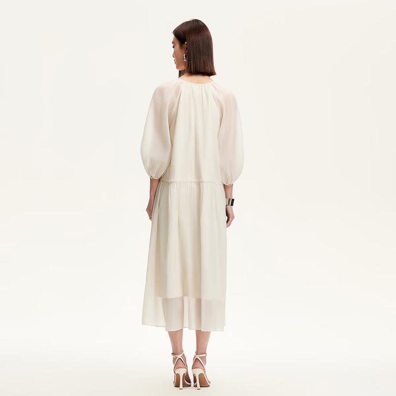 VEROMODA 2025 Summer V-Neck Pleated A-Line Dress