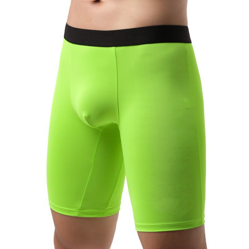 Pánské rychleschnoucí boxerky z ledového hedvábí: Lehký, Prodyšný, Proti oděru, Prodloužený rozkrok