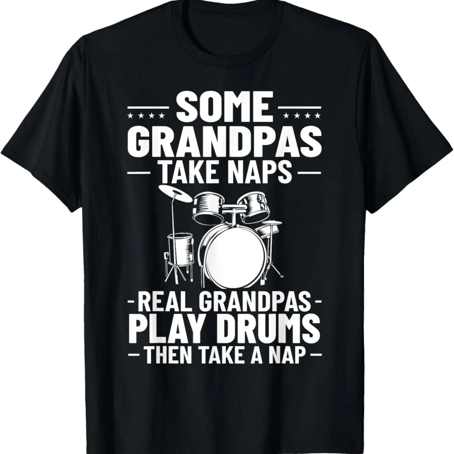 BACKPRINT Can Still Play Drums T-Shirt S