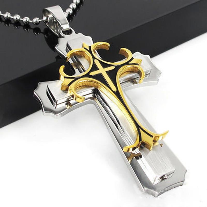 Jesus Cross Necklace Pendant 