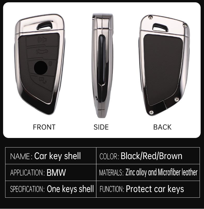 For BMW 3/5/7 Series Key Case - High-End Key Shell for Men & Women