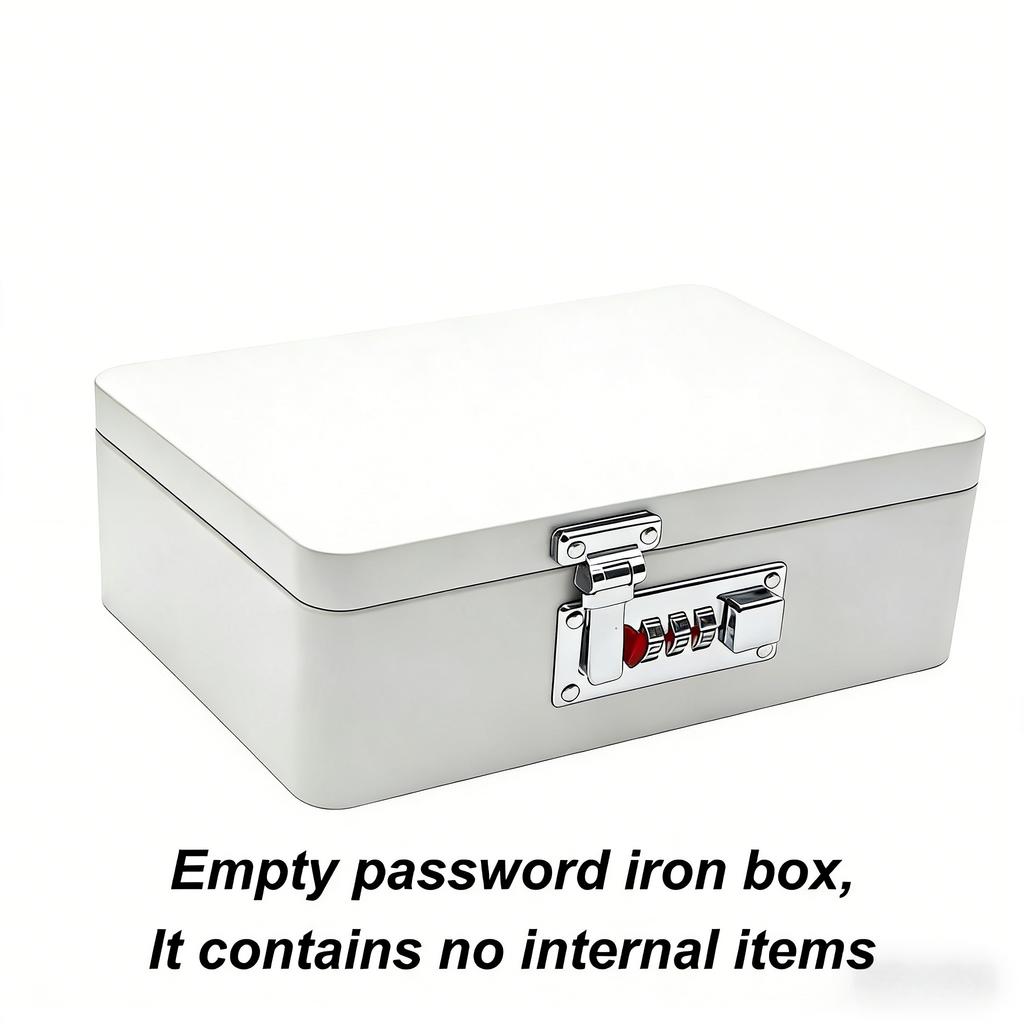 Lockable Retro Iron Piggy Bank Password Lock Money Saving Coin Box Durable Home Organizer for Kids Family Gift Storage