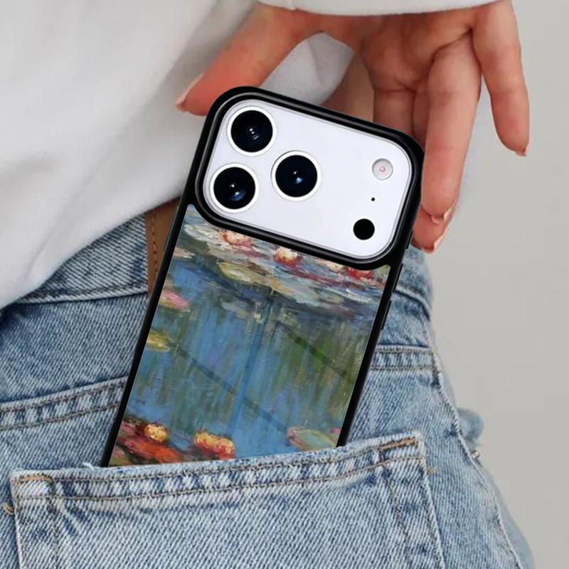 

Claude Monet Painting Phone Case for iPhone 16e 15 14 13 12 17 Pro Max Plus Air 17pro Cover Coque iPhone 12 mini