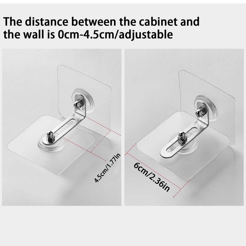 Furniture Anchors Furniture Wall Anchor Kit With Self-Adhesive Drywall Anchor Adjustable Child Safety Straps Resistant For TV