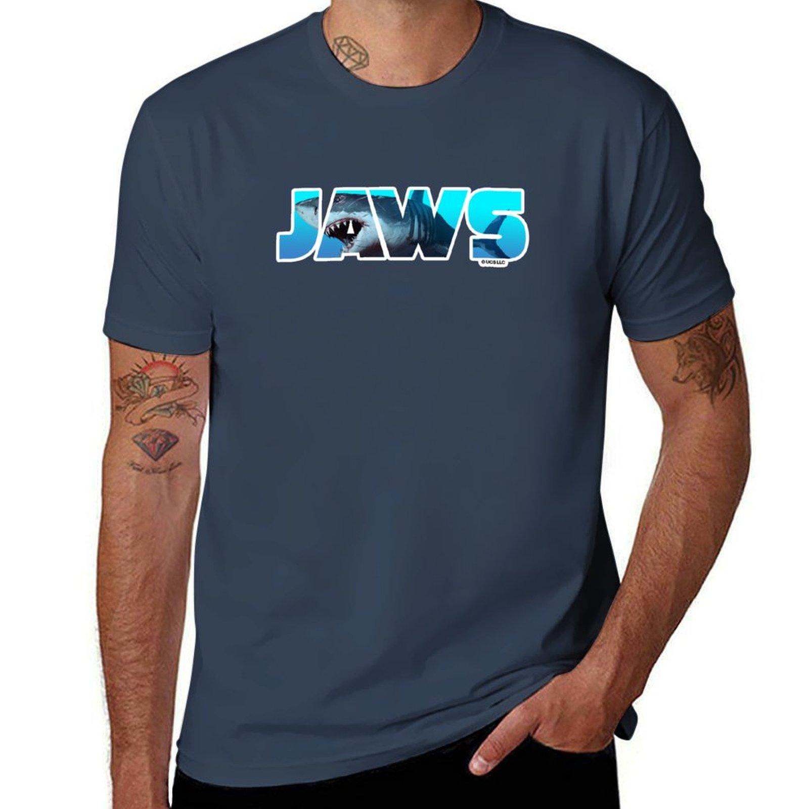 Jaws movie lettering Birthday party gifts Officially licensed merch TShirt Lightweight Print TShirt S