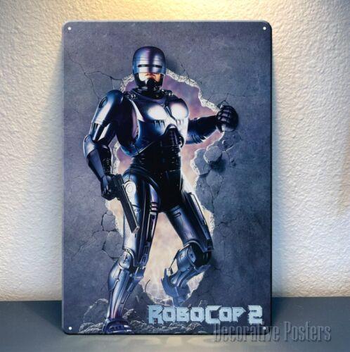 1xRobocop 2 Metal Poster  Retro Movie Tin Sign  Size 20x30cmaluminum 20x30cm（7.8x11.8inch）